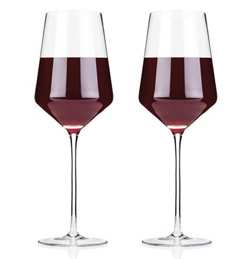 Raye Angled Crystal Margarita Glasses Set of 2