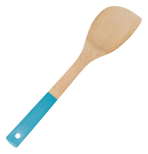 2 spoons and a spatula made from Bamboo! With super cute patterns