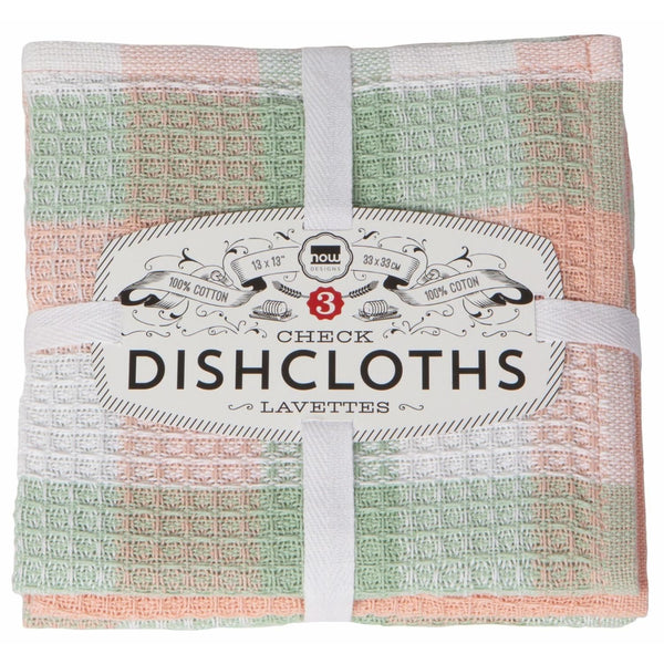Check Dishcloths (Set of 3) - Indigo