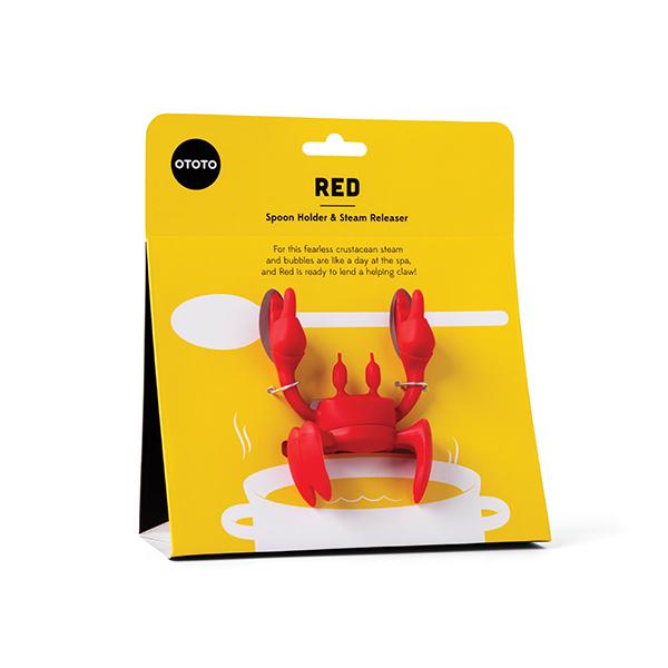 Live - OTOTO Red the Crab Silicone Utensil Rest REVIEW