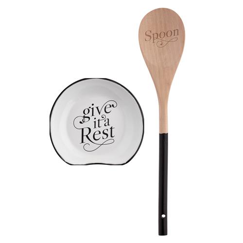 Give It A Rest - Spoon Rest & Wooden Spoon Set