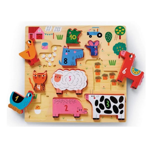 123 count with me. Learn all about numbers with wooden puzzle. 