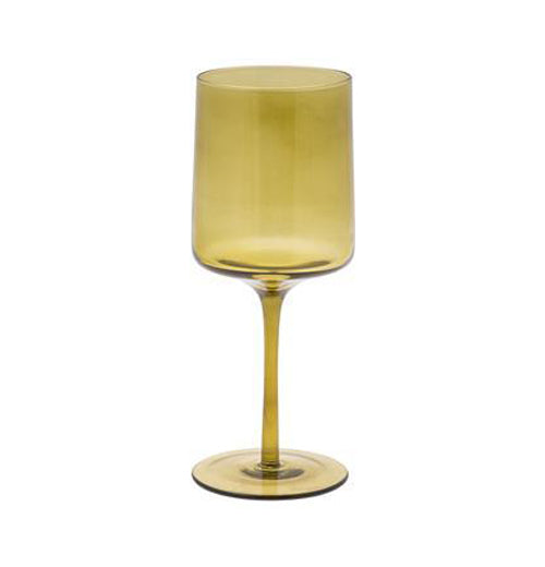 Amber Wine Glass, Modern Wine Glasses, Red Bottom Wine Glass